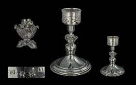 Queen Elizabeth II Sterling \silver Replica Of A 17th Century Candlestick Holder - Special