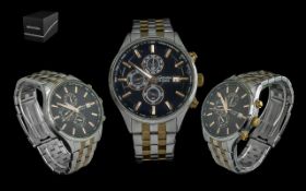 Sekonda - Gents Stainless Steel Multi-Dial Chronograph Wrist Watch. Features Water Resistant 50