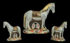 Royal Crown Derby Large & Impressive Handpainted Limited & Numbered Edition Figural Paperweight, '