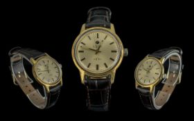 Roamer - Aneibio Gents Mechanical Gold on Steel Wrist Watch. Model No 414-1230-005. Waterproof. c.