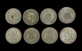 ( 4 ) English Crowns. Dates 1937 - 2, 1935 - 2.