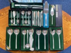 Large Collection Of Viners Studio Flatware - All Boxed Viners Studio In The Stylistic Studio Design.