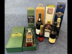 A Good Collection Of Wine & Spirits - To Include Bushmills Black Bush Special Old Irish Whiskey In