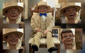 Ventriloquist's Dummy in great condition; dates to mid 20th century and has three movements; approx.