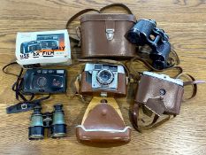 Collection of Vintage Cameras, including Premier PC-845 camera, Solida Jr Camera, Optima 1 Camera,