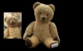 Ventriloquist Interest: Early 20th Century Ventriloquist's 'Teddy Bear' Dummy with moveable mouth