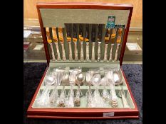 Canteen of Cutlery by Arthur Price of England, Silver Plated, King's Pattern, full set for six