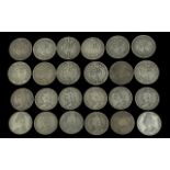 Collection of 12 Silver Victorian Half Crowns - Mostly Fine Condition, Various Dates - 1892 x 1,