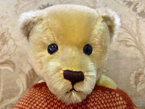 Vintage Mother Hubbard Bear Maker Collectors Bears No. 5 'Jack', mohair bear in knitted sweater with - Image 2 of 2