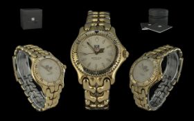 TAG Heuer - Gents Professional 200 Meters Quartz Gold on Steel Wrist Watch. Ref WG 1130, Serial No