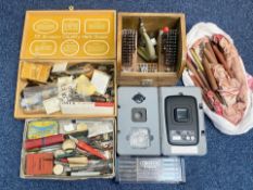 Mixed Lot Of Hand Tools To Include A Staking Set, Carat Scale, Needle File Set, Assorted Pliers,