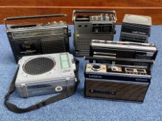 Good Collection of Vintage Radios to include JVC Moda I 3050, Sony Watchman F - D 500 B, Ferguson