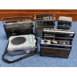 Good Collection of Vintage Radios to include JVC Moda I 3050, Sony Watchman F - D 500 B, Ferguson