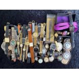 Large Collection of Assorted Wrist Watches, Gent's & Ladies, including Sekonda, Rotary, Morita,