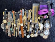 Large Collection of Assorted Wrist Watches, Gent's & Ladies, including Sekonda, Rotary, Morita,