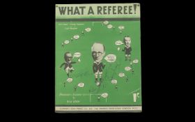 England World Cup 1966 Autographs on What A Referee Sheet Music, There Is 3 Autographs, Bobby Moore,