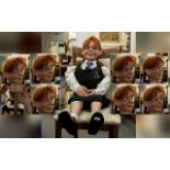 Ventriloquist Lady Dummy. Rare Ventriloquist Dummy, Early to Mid Century Dummy with Seven Moving