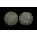 One Republic Latvijas Silver 5 Lati Coin - Dated 1931.