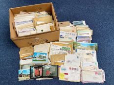 Collection of Over 1300 Worldwide Postal Covers & Envelopes. Large collection for sorting.