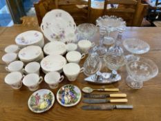 Royal Stuart Bone China Tea Set, comprising six cups, saucers and side plates, together with a