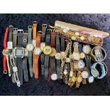 Large Collection of Wrist Watches, including Farenheit, Timex,Sekonda and an assortment of ladies