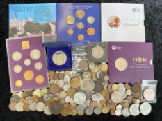 Small Mixed Lot Of Coins, To Include Odd Silver. 1921 Dollar, 1982 Royal Mint Year Set, 1970 Year