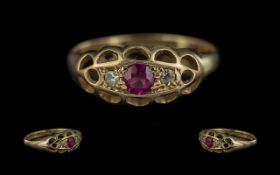 Antique Period - Attractive 18ct Gold 3