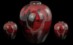 Royal Doulton Superb Flambe Vase - Depic