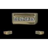 14ct Yellow Gold Modern Channel Set Desi