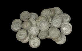 George V Silver Half Crowns, Various Dat