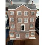 Dolls House - Georgian Style Four Storey Doll House, with full contents, named 'The Larches',