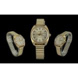 Montine of Switzerland 17 Jewels - Incabloc Automatic Gold on Steel Gents Wrist Watch,