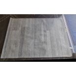 Modern Grey Wool Rug, plain tile design, measures 62" x 92". Good clean condition.