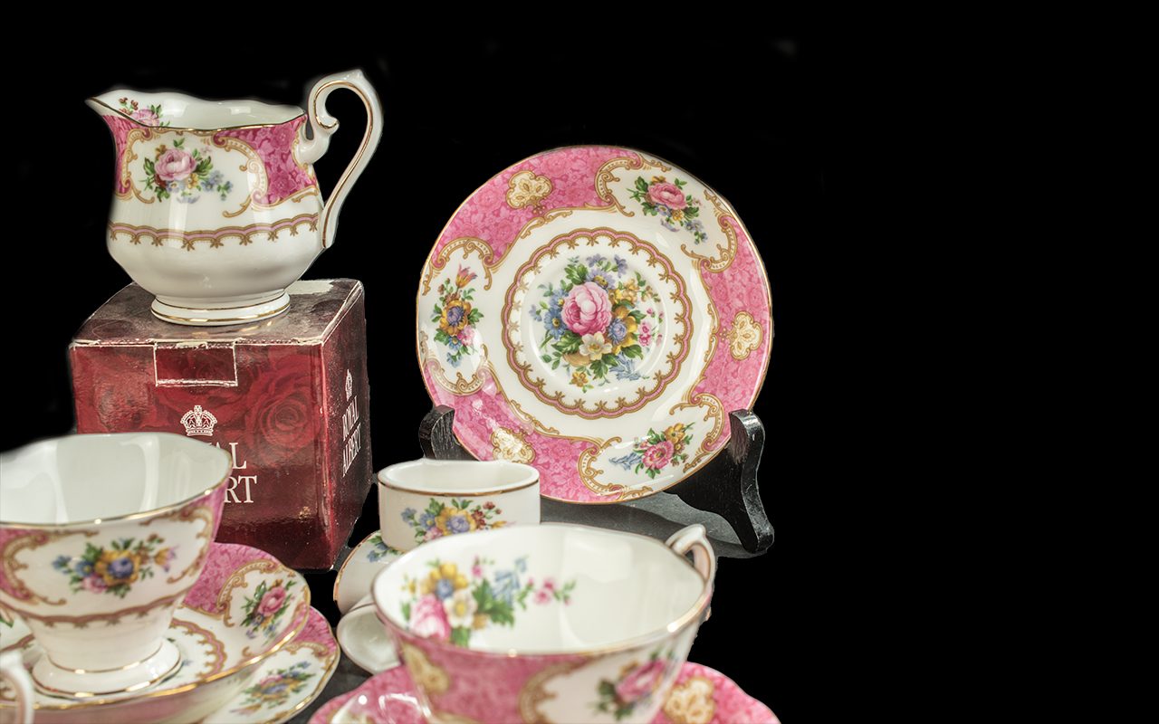 Royal Albert Lady Carlyle Part Teaset comprising teacups, - Image 4 of 5