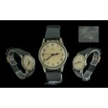 Omega - British Military World War 2 Navy Pilots Stainless Steel Mechanical Watch. c.1943.