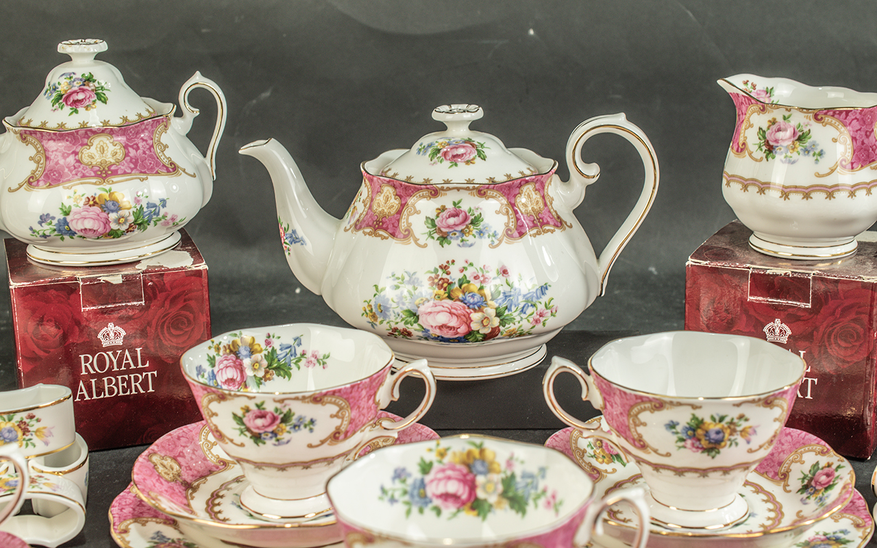 Royal Albert Lady Carlyle Part Teaset comprising teacups, - Image 2 of 5