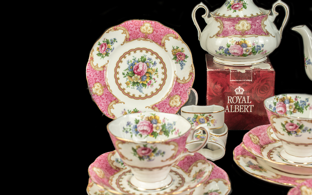 Royal Albert Lady Carlyle Part Teaset comprising teacups, - Image 5 of 5