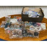 Box of Costume Jewellery, mostly modern, comprises pearls, beads, brooches, etc.