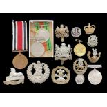 Collection of Medals & Badges, comprising the Defence Medal and ribbon, Defence Medal no ribbon,