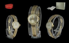 Tudor - Royal By Rolex Ladies 9ct Gold Mechanical Wrist Watch.