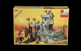 Vintage Lego Interest Set 6081: King's Mountain Fortress Box contents and instructions in excellent