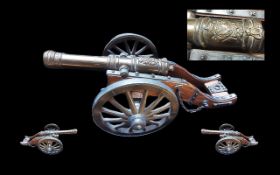 Model Long Cannon, from Battle Orders Shogun UK Ltd of Eastbourne, measures 11" long x 5" high,