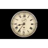 Vintage Smiths Empire Ship Clock - cream face with Roman numerals, diameter of clock 8".