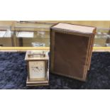 Brass Carriage Clock by Matthew Norman Clockmakers of London, architectural style,