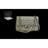 Beautiful Chanel Cream Calf Skin Quilted Bag,