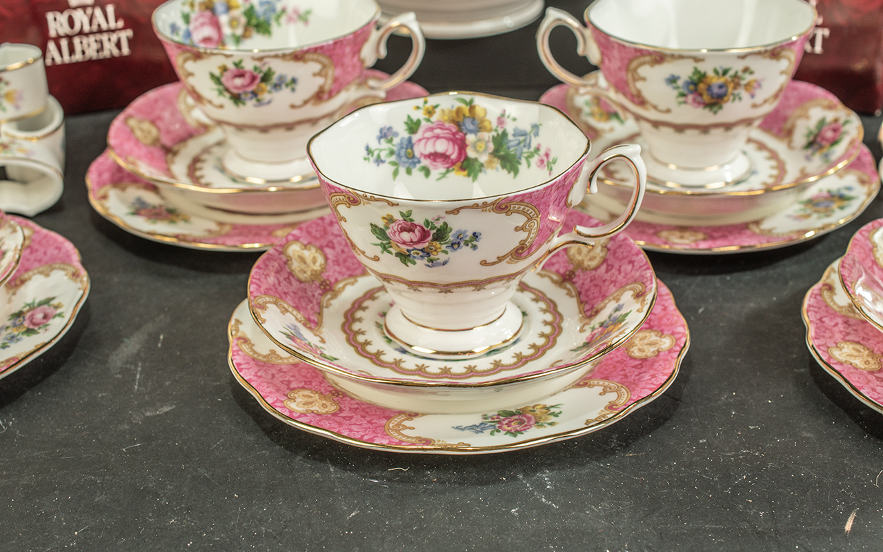 Royal Albert Lady Carlyle Part Teaset comprising teacups, - Image 3 of 5