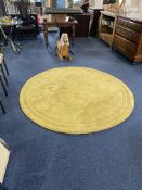 Hand Made 100% Wool Rug, Frith Hand Made in India, Lippa plain Indian Gold rug,