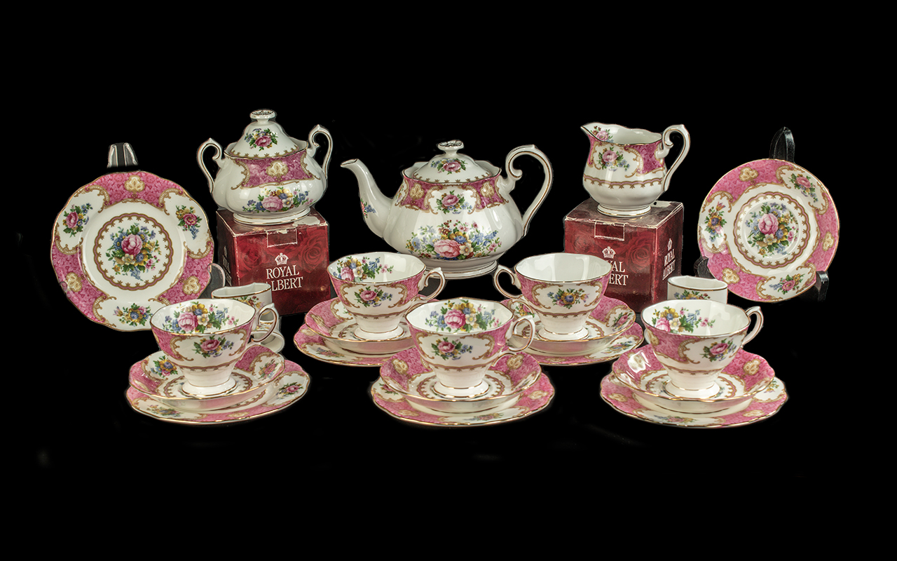 Royal Albert Lady Carlyle Part Teaset comprising teacups,