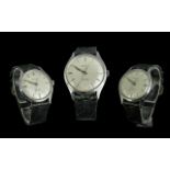 Garrard Gents 17 Jewel Incabloc Mechanical Wind Steel Cased Wrist Watch. c.1950's / 1960's.