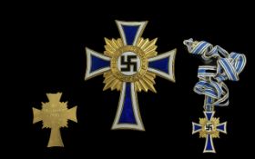 WWII Nazi Medal, German medal, Mother's Cross, 1st Class,